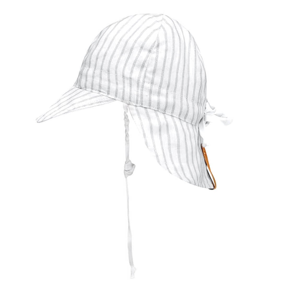 Bedhead Hats Lounger Baby Reversible Flap Sun Hat - Finley / Blanc