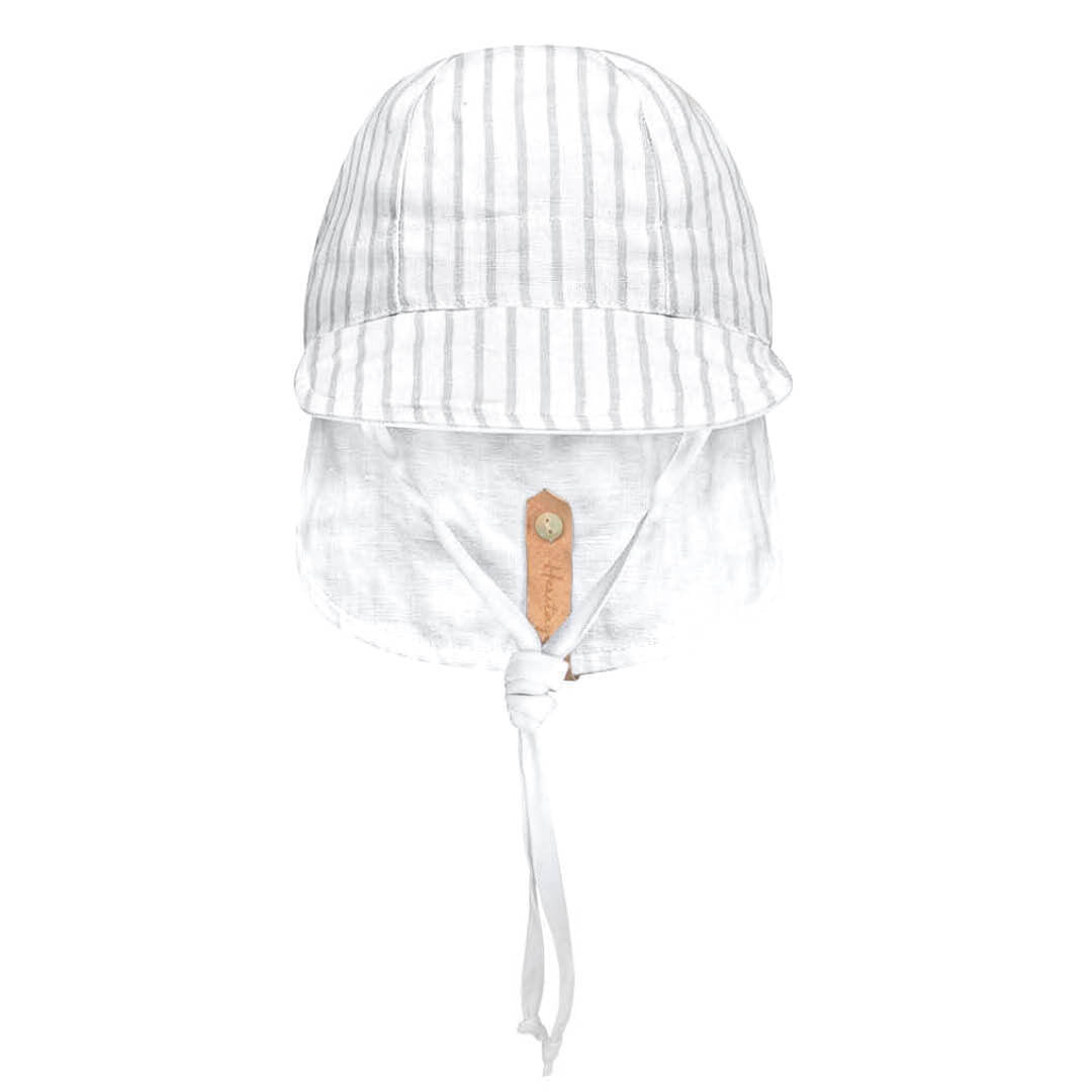 Bedhead Hats Lounger Baby Reversible Flap Sun Hat - Finley / Blanc