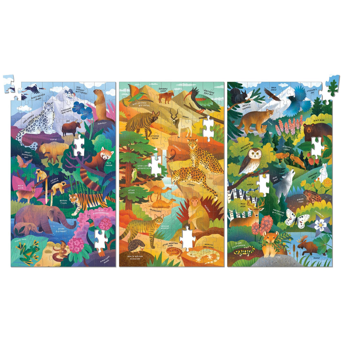 Mudpuppy 3 x 100pc Puzzles - Momentous Mountains