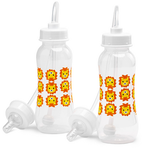 Podee Hands-Free Baby Bottle (Twin/260ml) - Lion