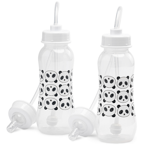 Podee Hands-Free Baby Bottle (Twin/260ml) - Panda