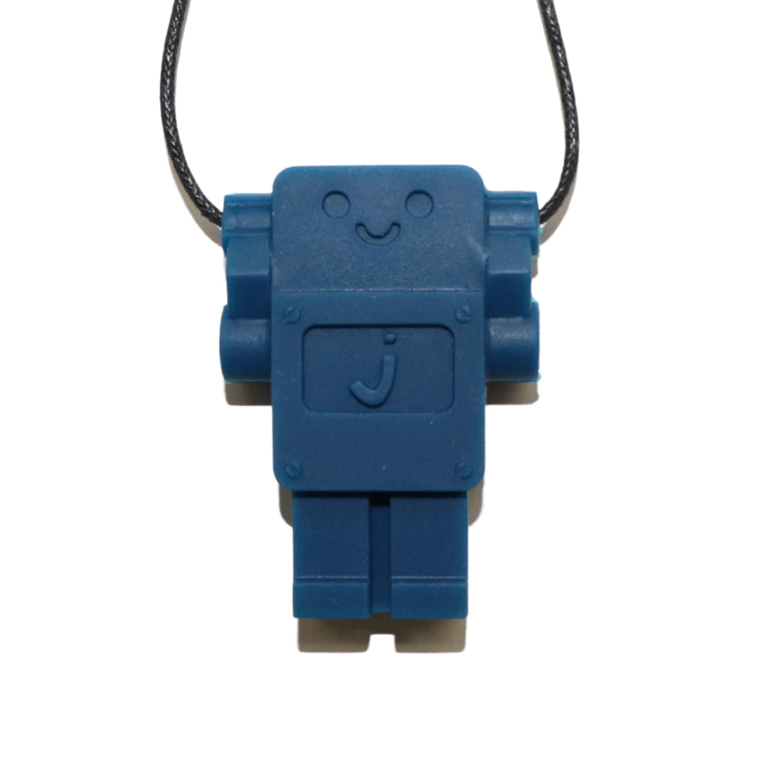 Jellystone Designs Robot Pendant Necklace - Blue