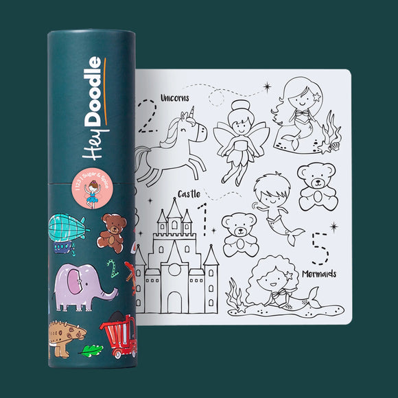 HeyDoodle Reusable Colouring MiniMat - Sugar and Spice