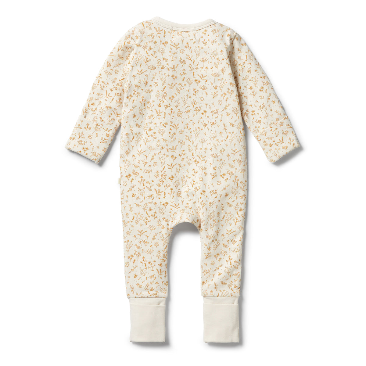 Wilson &amp; Frenchy Organic Zipsuit with Feet - Little Garden