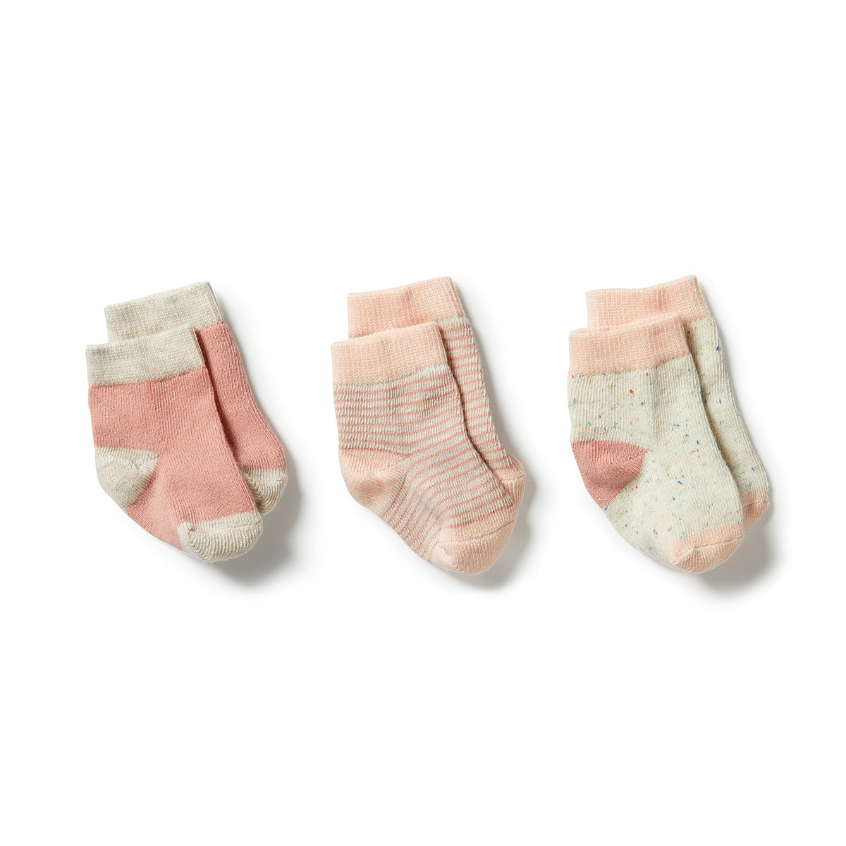 Organic 3 Pack Baby Socks - Wild Flower