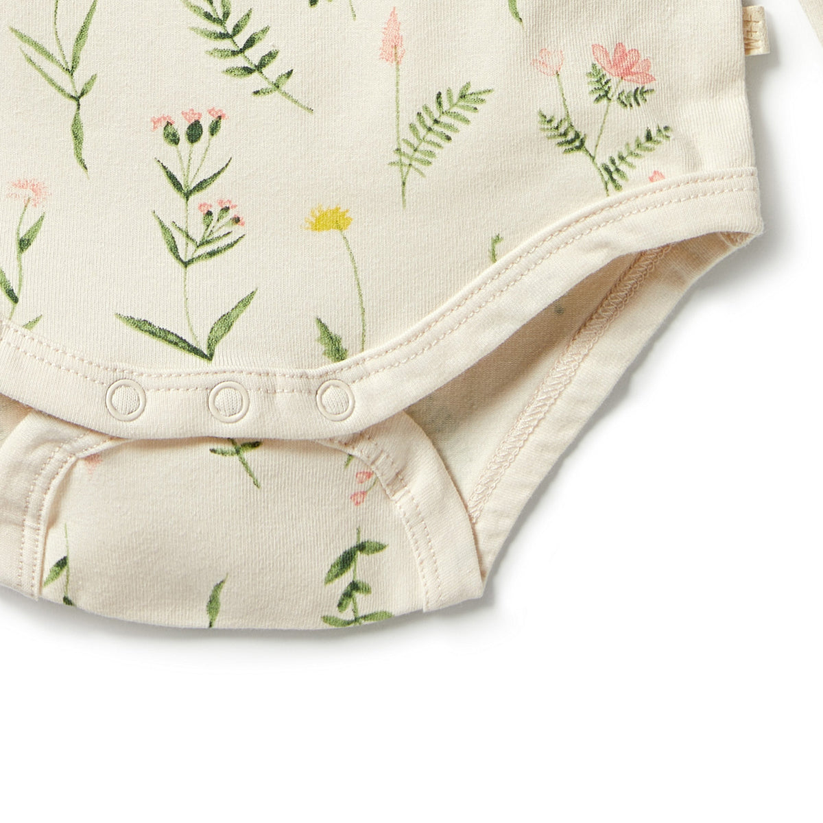 Wilson and Frenchy Organic Envelope Bodysuit - Wild Flower