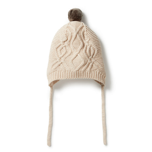 Knitted Cable Bonnet - The Woods