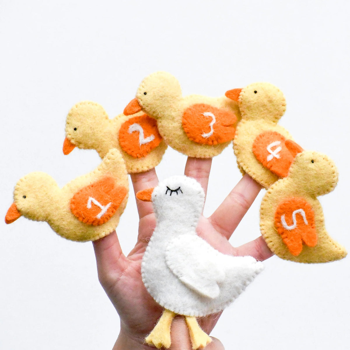 Five Little Ducks Finger Puppets