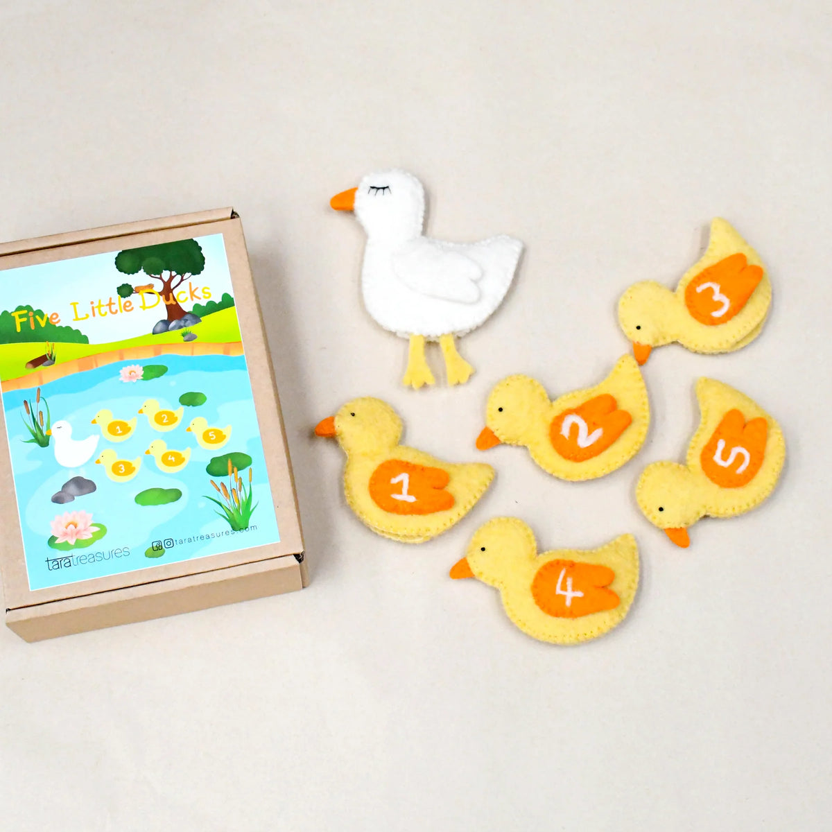 Five Little Ducks Finger Puppets