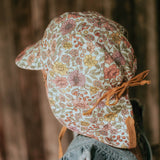 Lounger Baby Reversible Flap Sun Hat - Matilda / Maize