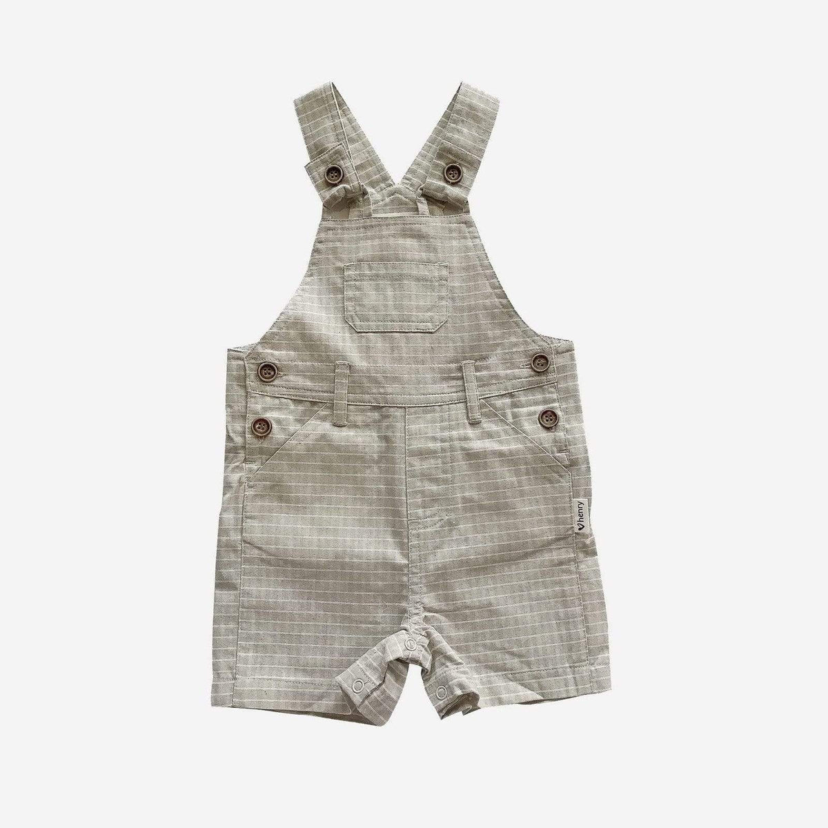 Love Henry Baby Boys Roy Dungaree - Stone Stripe