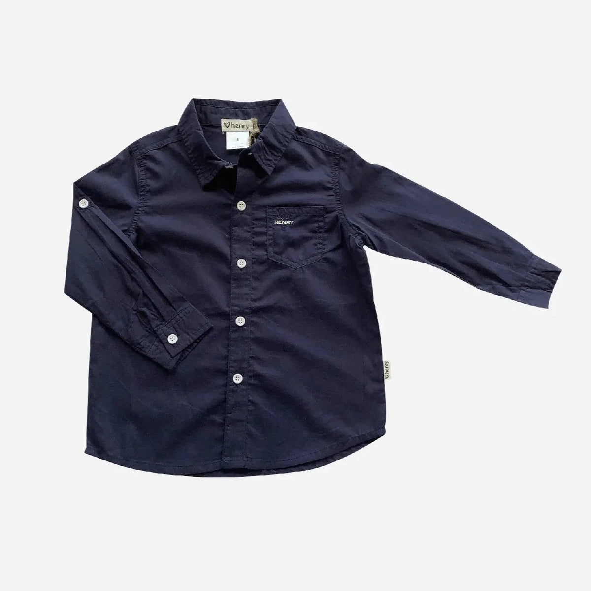 Love Henry Boys Dress Shirt - Navy