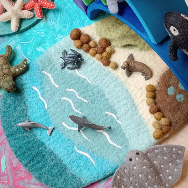 Sea & Rockpool Felt Play Mat - That's Cute!