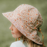 Wanderer Girls Reversible Panelled Bucket Sun Hat - Mary / Maize